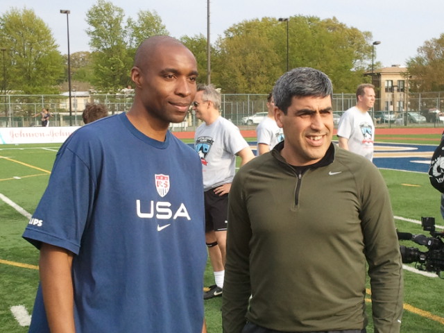 Retired-US-legends-Eddie-Pope-and-Claudio-Reyna-at-CSC