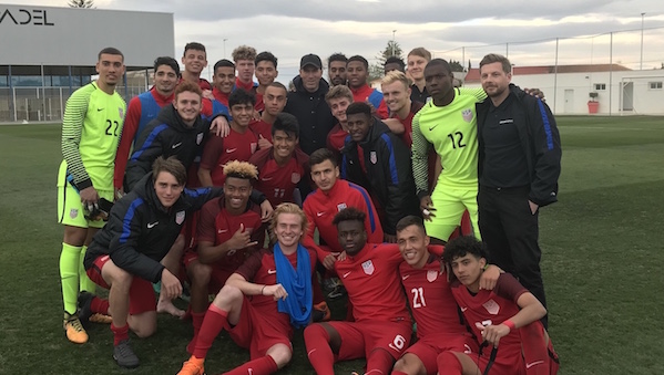 20180323-u20mnt-vs-france-celebration Strikers Logo