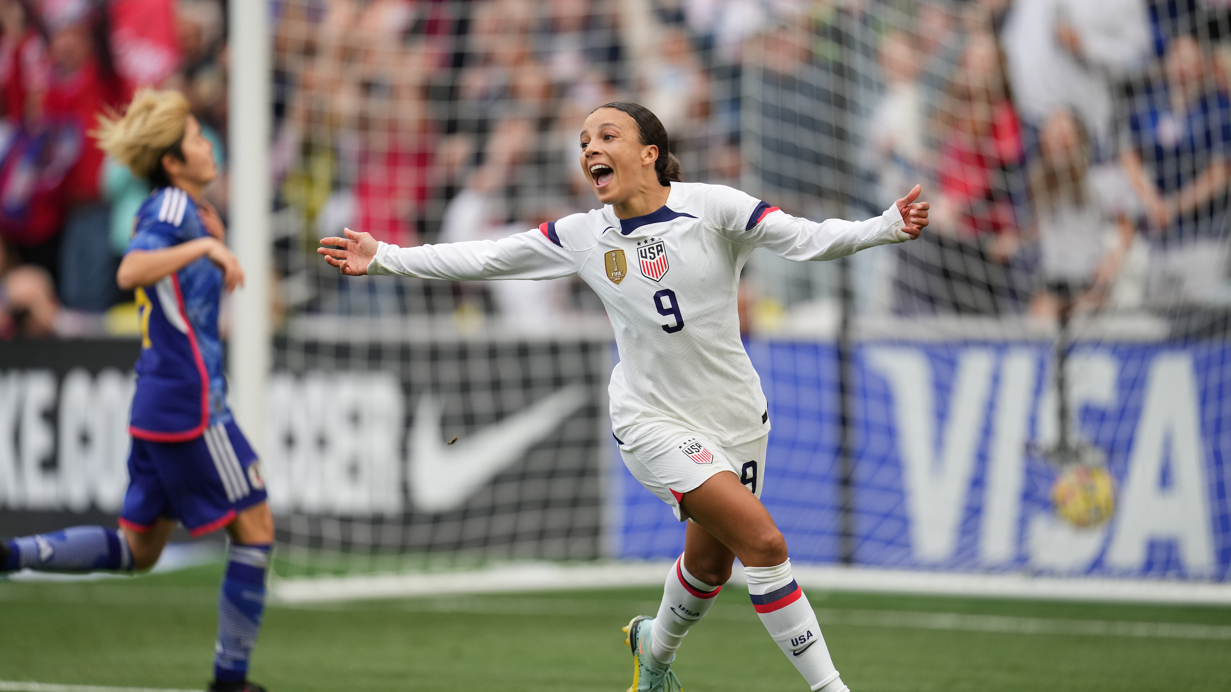 USWNT defeats Japan in SheBelieves Cup as Mallory Swanson scores game ...